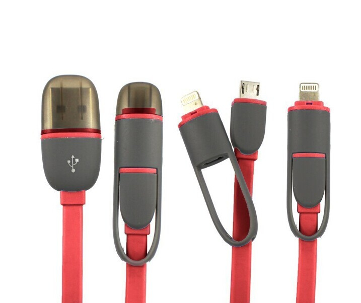 2 in 1 Micro USB Lightning Quick Charging Date Cable