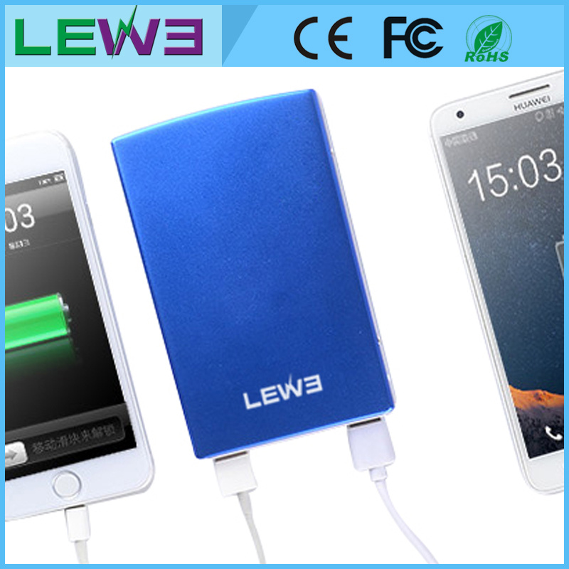 Portable Li-Polymer Dual USB Output 10000mAh Power Bank