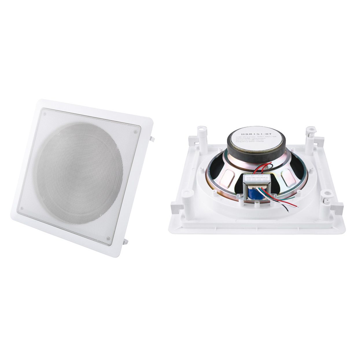 6W 5.25 Inch Full Range Square Speaker Ceiling Wall Mount Speaker (R151-8T)