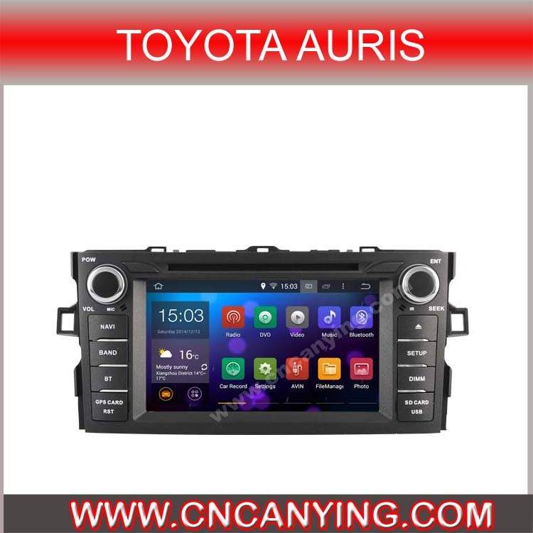Pure Android 4.4.4 Car GPS Player for Toyota Auris with Bluetooth A9 CPU 1g RAM 8g Inland Capatitive Touch Screen. (AD-6730)