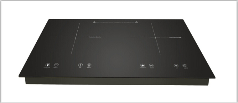 Hot Sale Touch Control Double Induction Cooker, Induction Cooktop with Metal Body