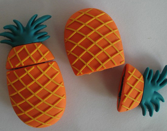 Custom Manufacturing Pineapple USB Flash Pen Drive