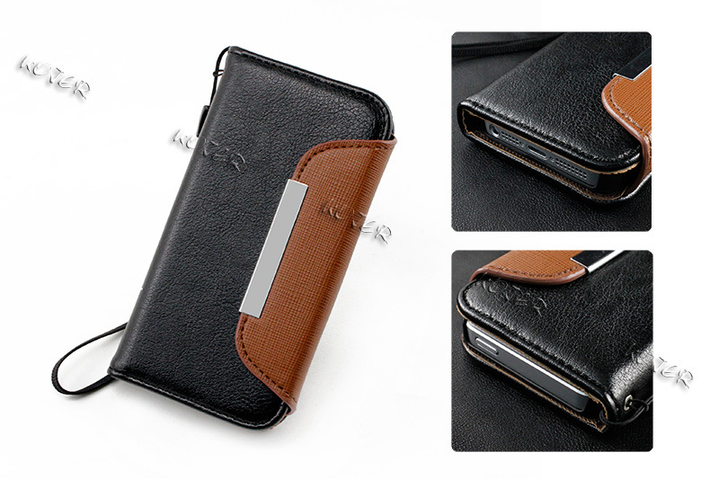 Wallet PU Leather Mobile Phone Case for iPhone