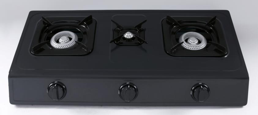 3-Burners Coaing Iron Gas Cooker Ls-3005