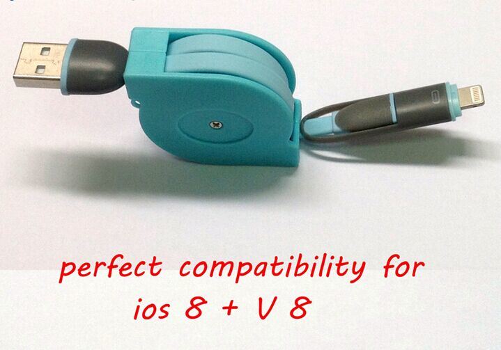 USB Cable for iPhone/Samsung Charging and Data Transfer