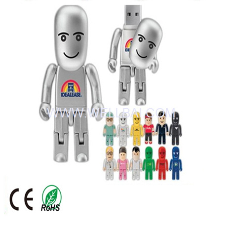 Luxury Metal Robot USB Flash Drive