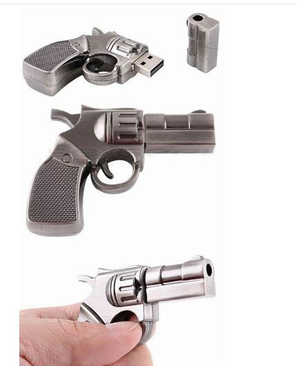 Handgun Metal USB Flash Drive