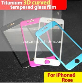 Color 3D Titanium Alloy Tempered Glass Phone Screen Protector for iPhone6