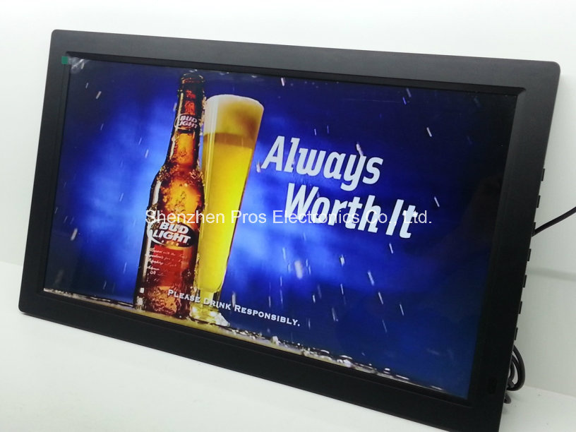 High Resolution Photo Video Playback 26 Inch Digital Photo Frame