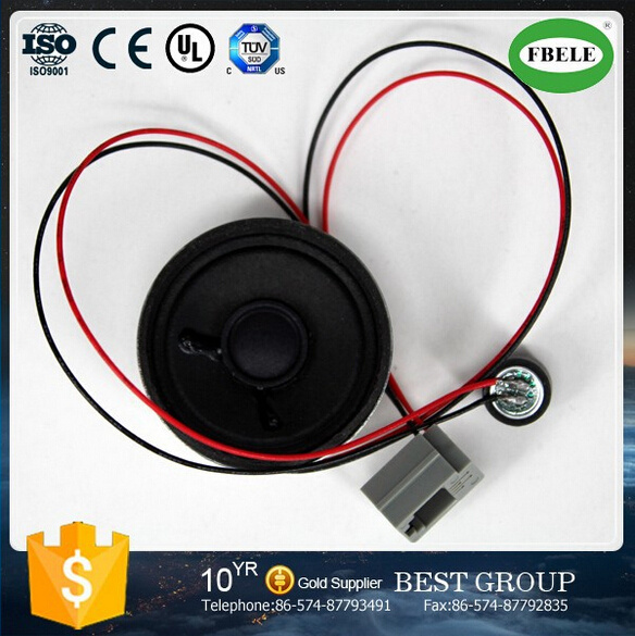 Hot Sell Electret Condenser Microphone with Loudspeaker and Connector