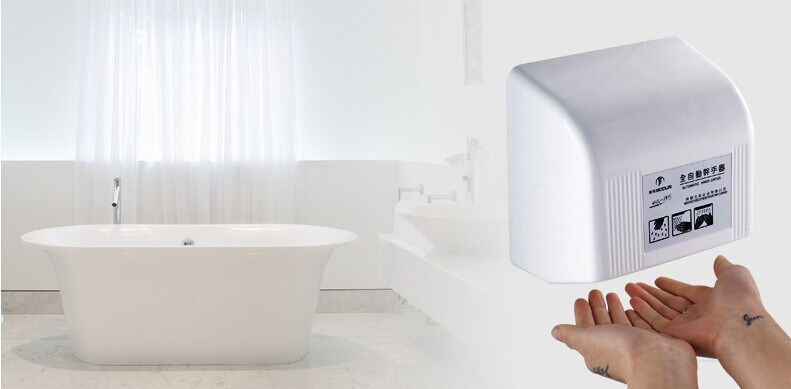 ABS Plastic Anti-Microbial Fast-Drying High Quality High Speed Jet Hand Dryer for Toilet