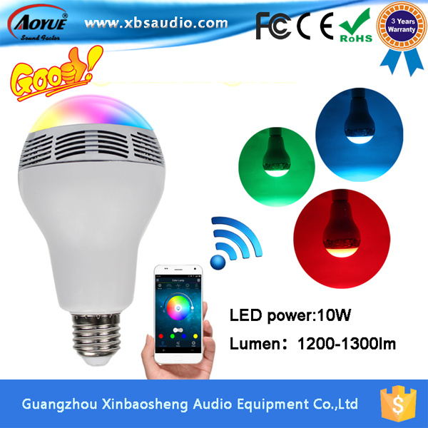 Hot 2016 LED Light Bulb Bluetooth Speaker E27 with APP