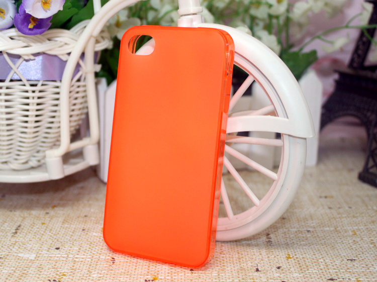Anti Dust Plug TPU Mobile Phone Case for iPhone 4 4s