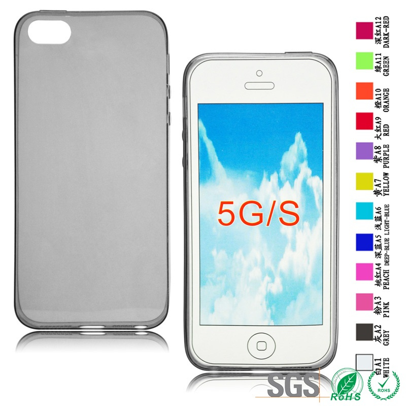 Soft Ultra Slim TPU Mobile Phone Case for iPhone 5