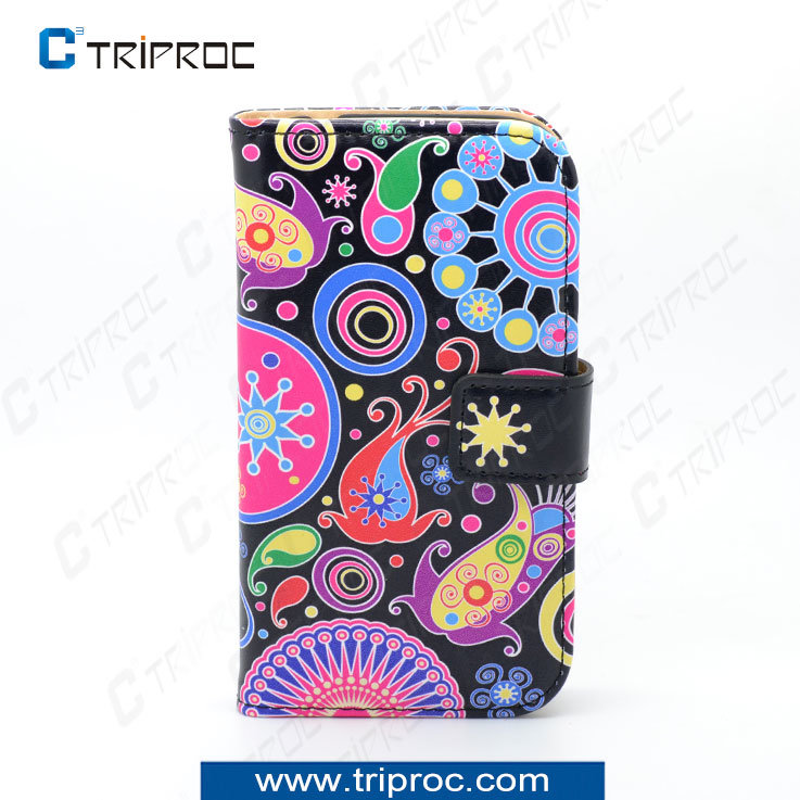 Combination Patterns PU Leather Cell Phone Cover for Samsung Galaxy S4 (CVS02)