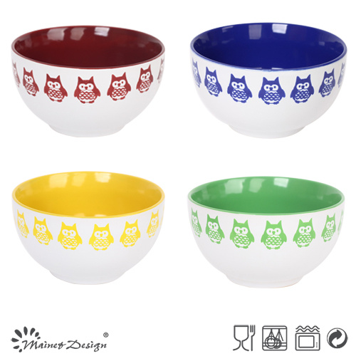Ceramic Silk Screen Cheap Bowl