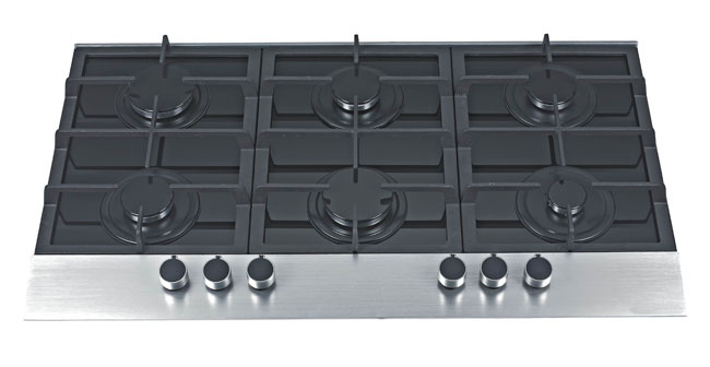 Built in Type Gas Hob with Six Burners and Tempered Glass Panel (GH-G926C)