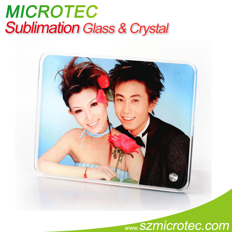 6'' Bevel Circle Crystal Frame