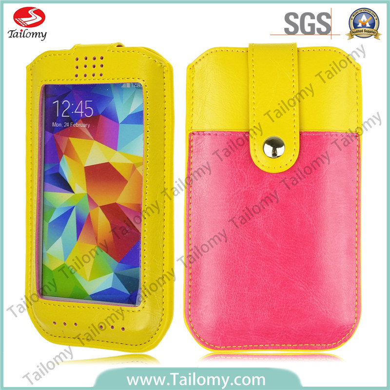 Mobile Phone Case for iPhone 6 with Screen Look and Card Pocket