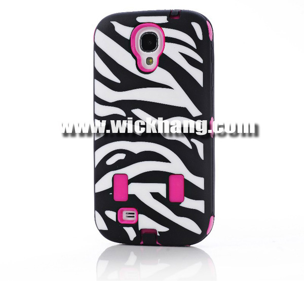 Zebra Hybrid Impact Rugged Case Cover for Samsung Galaxy Siv S4 I9500