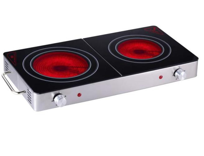 Double Burner Elegant Classical Ceramic Cooking Stove