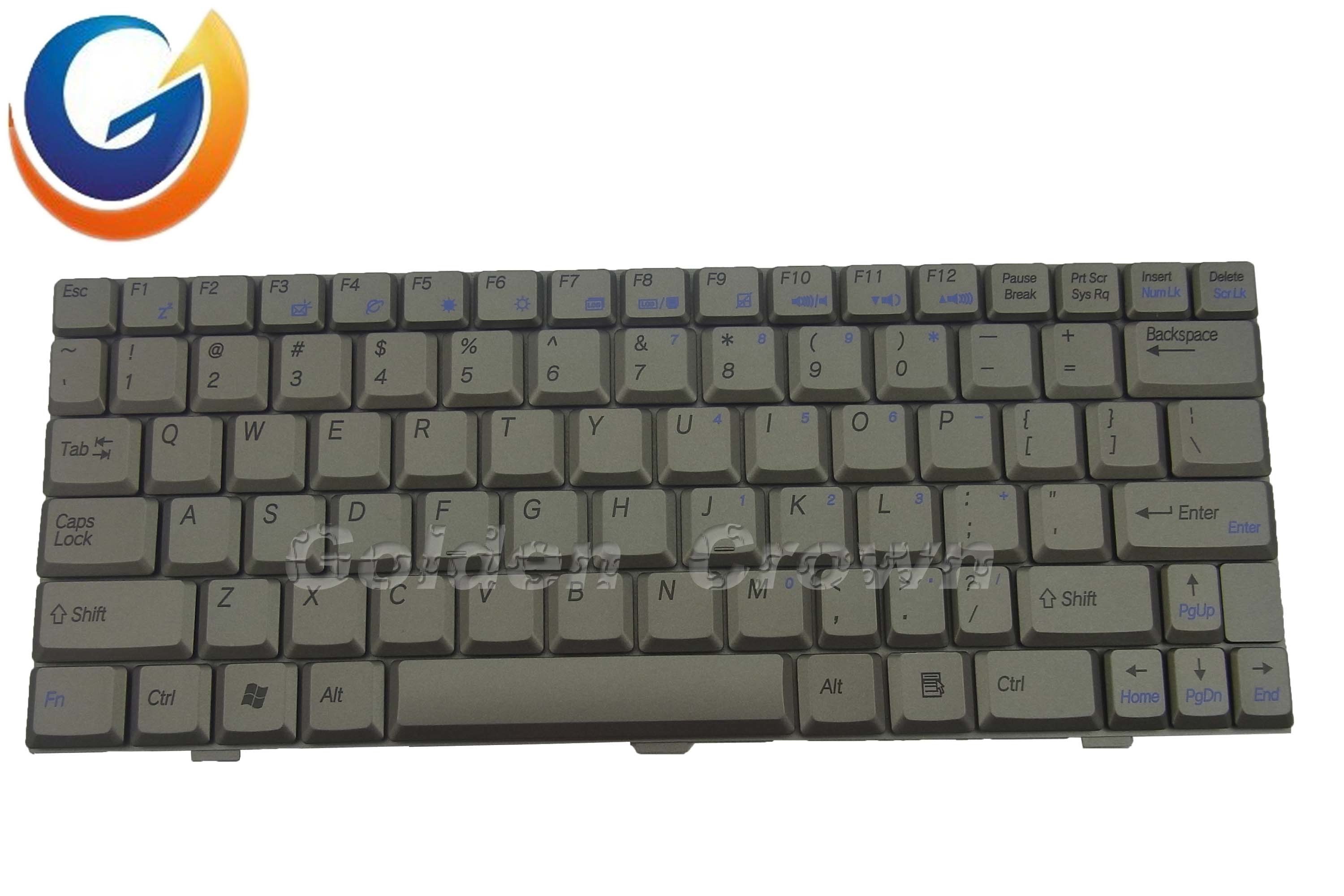Laptop Keyboard Teclado for Asus 1002ha 1000hab 1000ha-B Titanium Gray Layout Us