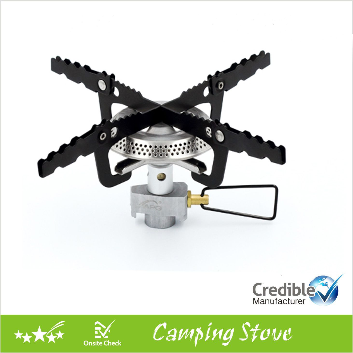 Powerful Folding Big Burner Camping Stove