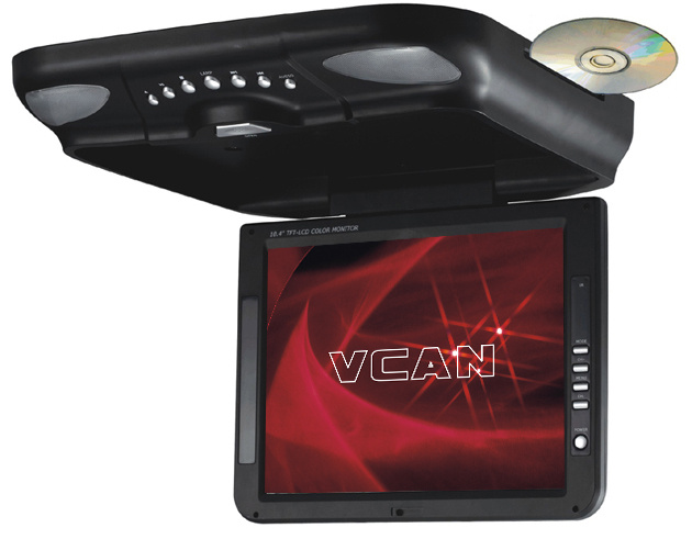 10.4 Inch Roof Mount Car DVD Player With TFT LCD Monitor