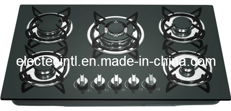 Gas Hob 5 Burners with Auto Pulse Ignition, Ss Water Plate, Enamel Pan Support (GH-G805E)