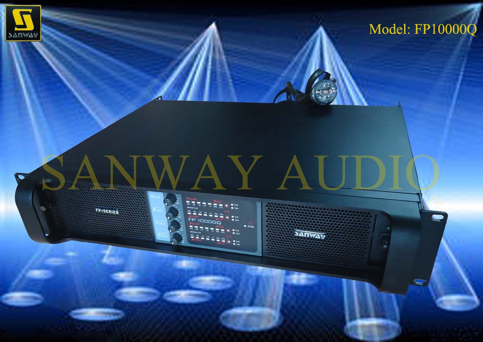 Amplifier Audio 4X1350W@8ohms, 4X2100W@4ohms Fp10000q