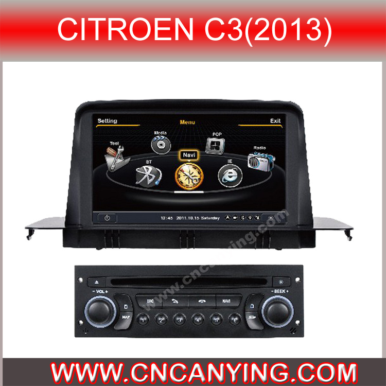 Special Car DVD Player for Citroen C3 (2013) with GPS, Bluetooth. with A8 Chipset Dual Core 1080P V-20 Disc WiFi 3G Internet (CY-C316)