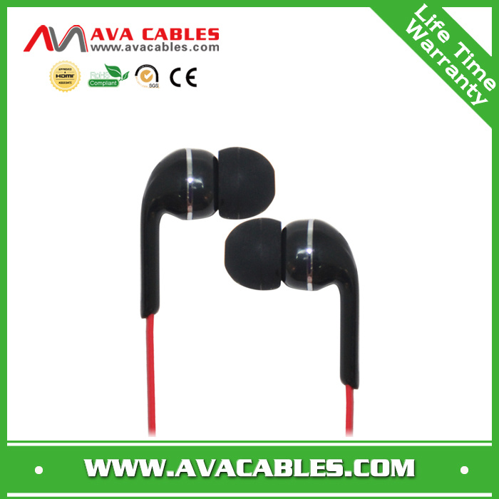 Custom Stereo 3.5mm in-Ear Flat Earphone for Mobile Phone