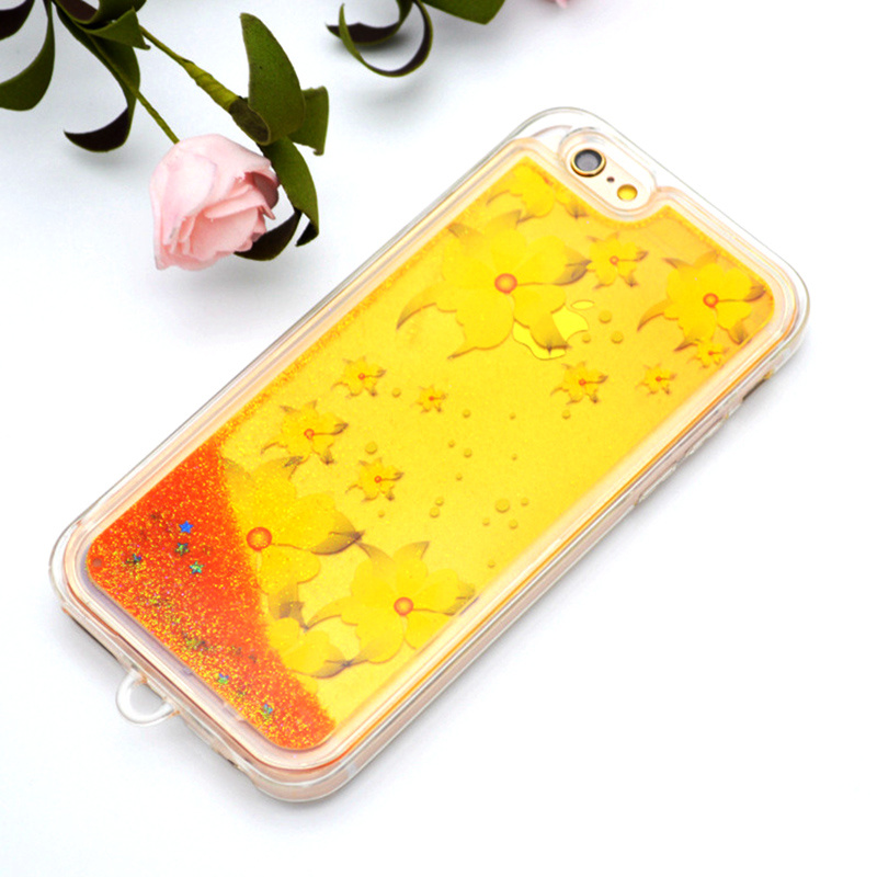 Colorful TPU Quicksand Case Cell/Mobile Phone Cover for Samsung S6/S6edge