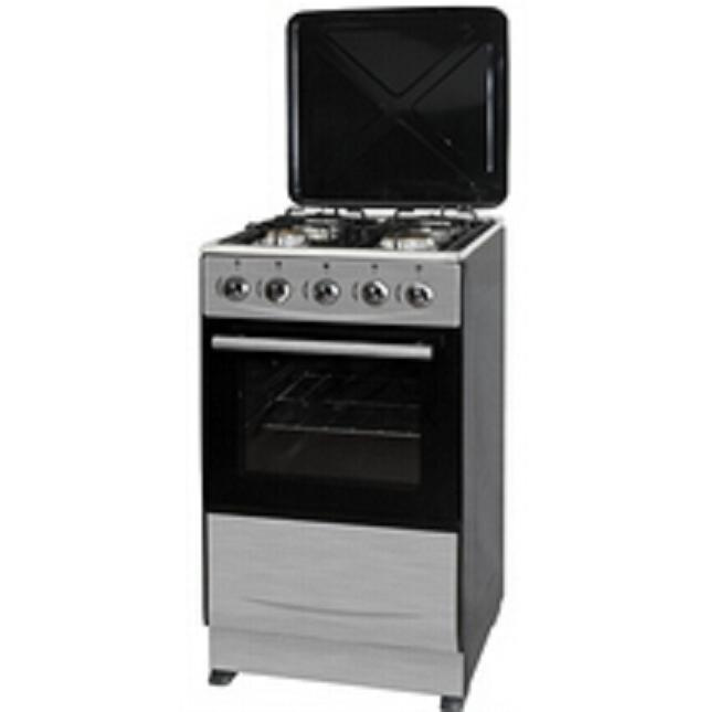 Free Standing with Enameled Pan Gas Oven (SS+metal lid)