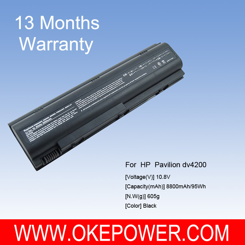 Laptop Battery For HP Pavilion DV4200 Notebook 8800mah/95wh