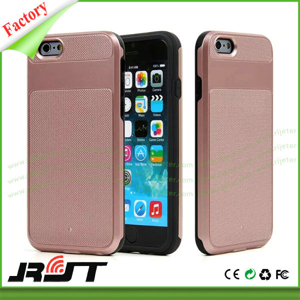 Dual Layer Phone Cover Hybrid TPU+PC Case for iPhone 6/6s (JRT-0177)