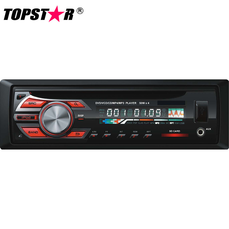 One DIN Fixed Panel Car DVD Player