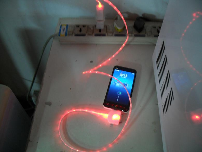 Colorful LED USB Charge Cable
