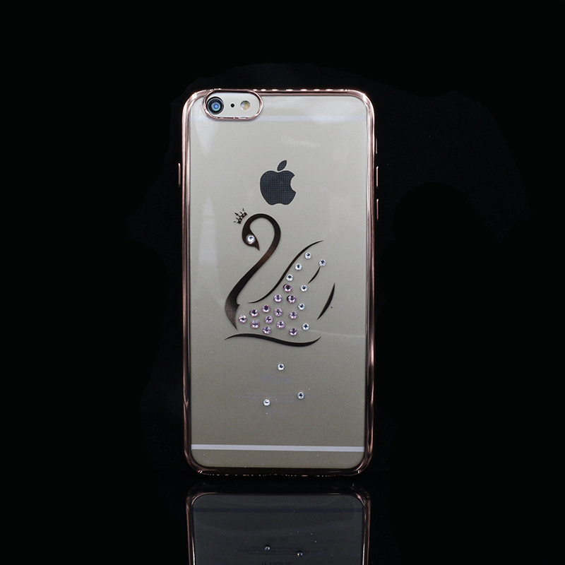 Mobile Phone Accessories Swan Diamond TPU Case Mobile Phone Case