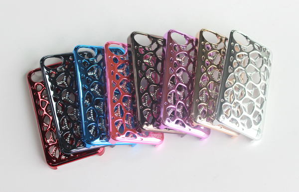 Customized 3D Hollow Plating Protection Cover for iPhone4 & 4s 