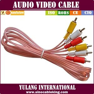 Transparent Copper Color Audio-Video Cable