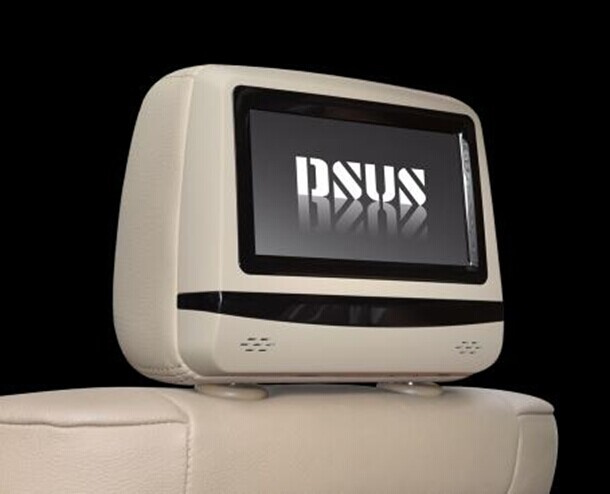 Car Video 7 Inch Headrest DVD Player, Lasing Button/Game/FM/IR/SD/USB (C7HD)