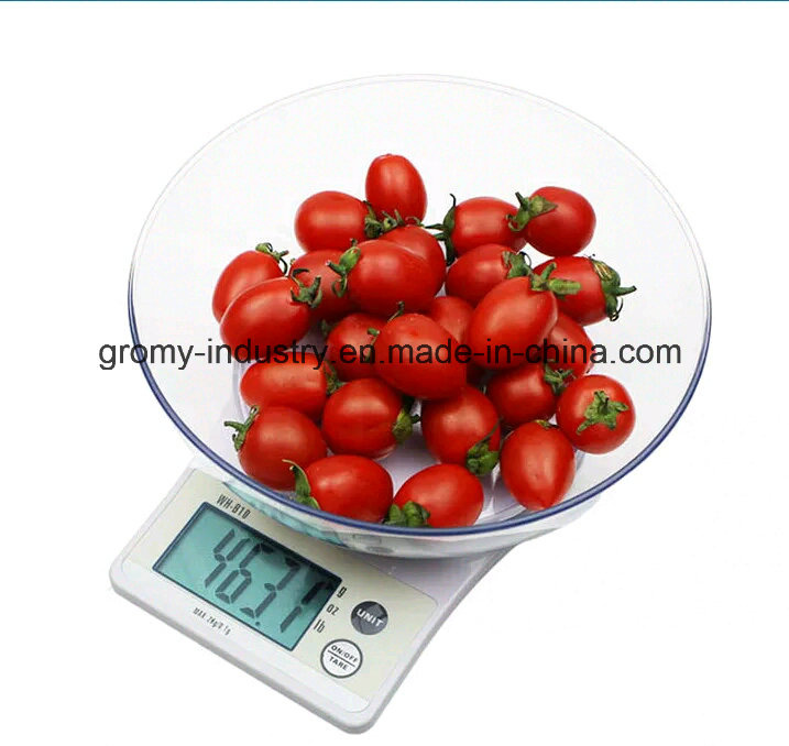 LCD Display Digital Kitchen Scale with ABS Bowl B10W