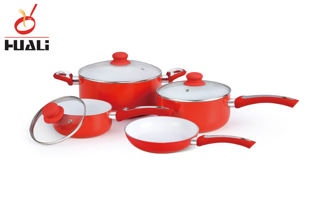 7-PCS Aluminium Ceramic Cookware