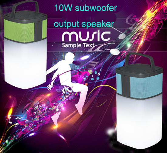 Bt-Sm501 LED Bluetooth Speaker for Beach Built-in 4600mAh Battery with LED Lighting and Radio Functions 2015 Latest Hot Sales