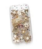 Elegant Crystal Relaxation Bag Flowers Mobile Phone Shell