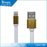 Wholesale Glod USB Data Flat Cable for Micro iPhone 5