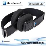 Wireless Foldable and Retractable Bluetooth Stereo Music Headphone with Touch Button Design.