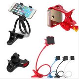 Universal Lazy Mobile Phone Clip Holder GPS Desk Bed Stand Bracket 360 Rotating Mount for iPhone Samsung Andriod