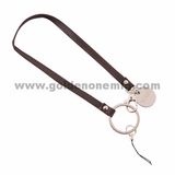 Custom Engraving Genuine Leather Mobile Phone Strap